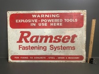 vintage Tin Ramset Sign