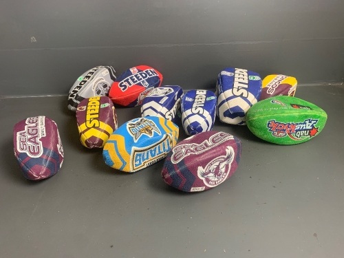 Collection of Themed NRL Footballs