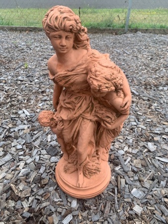 Terracotta Mother & Children Statue