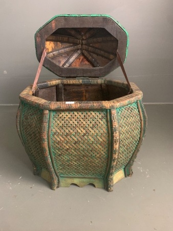 Asian Cane Basket 