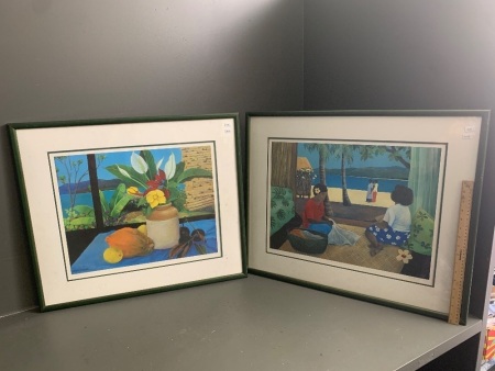 2 x Dianna Crooke Prints 1970's