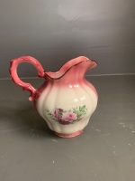 Staffordshire Ironstone Wash Basin & Jug with Roses - 3