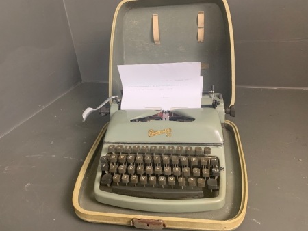 Working Vintage Rheinmetall German Typewriter