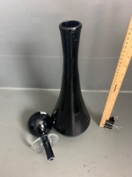 Black Glass Genie Bottle - 2