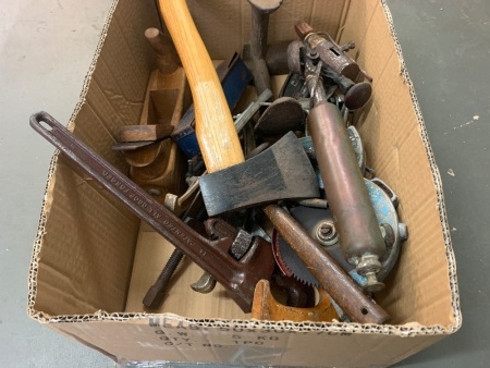 Box of Vintage Mixed Tools