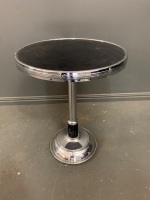 Small Art Deco Crome Round Table