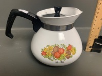 Collectable Corning Ware "Spice of Life - Le The" Design Teapot with Infuser