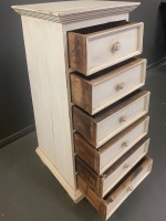 Painted Pyramid 6 Drawer Unit - 3