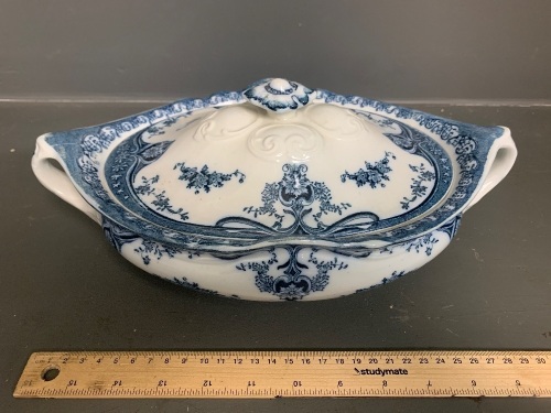 'Natal' Pattern Hollin Snead & Kirkham Tunstall Covered Soup Tureen