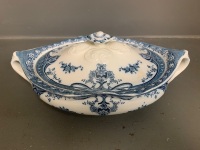 'Natal' Pattern Hollin Snead & Kirkham Tunstall Covered Soup Tureen - 4