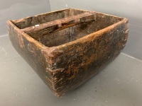 Wooden Food Bin with handle from Shandong province, c1910 - All restorations done by artisans - 3