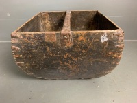 Wooden Food Bin with handle from Shandong province, c1910 - All restorations done by artisans - 4