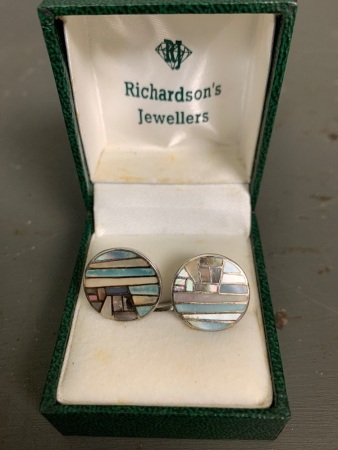 Pair of Silver Cufflinks in Original Box