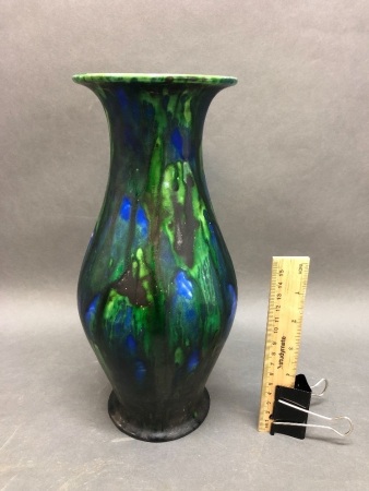 Antique Minton Hollins Drip Glaze Vase C1920's