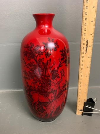 Royal Doulton Woodcut Flambé Vase no.1619