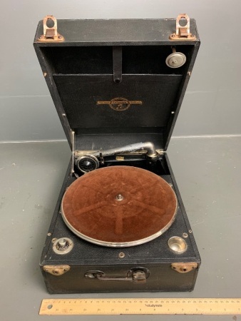 1920's Columbia Grandfola Portable Gramophone