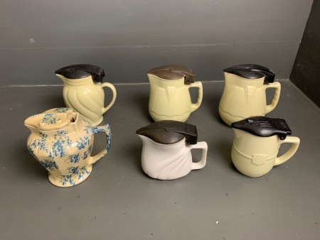 6 Vintage Ceramic Electric Kettles