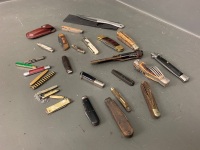 Quantity of Pocket, Folding and Utility Knives - app. 28 in total - 3