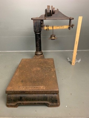 Antique Fairbanks Platform Scales with Weights