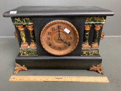 Vintage Mantel Clock with Key