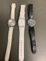 3 Womens Wrist Watches inc. Fossil, Skagen and Tissot