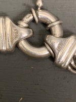 Large Silver Bracelet - Marked 925 and 999 - 2