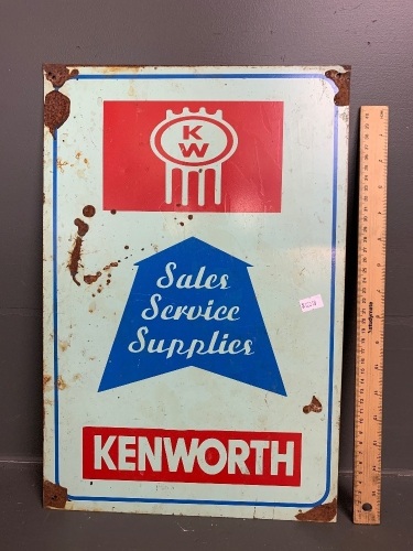 Kenworth Painted Tin Sign