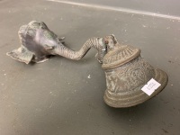 Brass Elephant Bell - 4