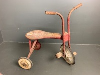 Antique Child's Tricycle with Wooden Block Pedals - 3