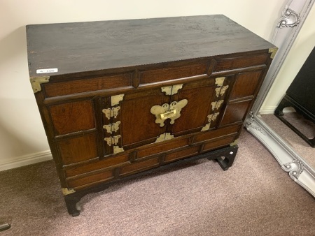 Korean Elm Cabinet on Stand