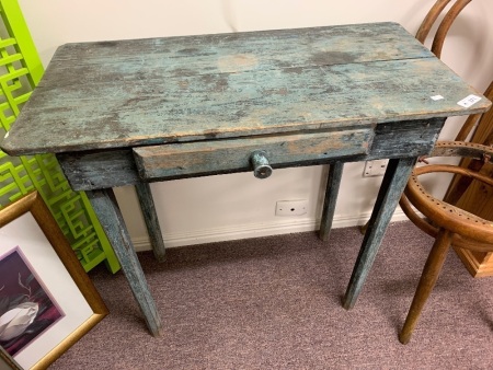 Small Vintage Single Drawer Desk