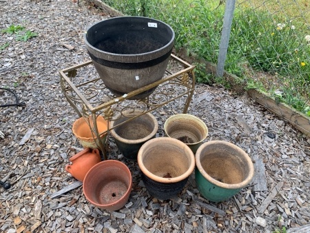 Selection of Pots and Iron Stand