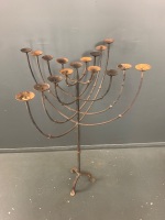 Tall Standing Decorative Steel Candle Holder (17 Candles) - 2