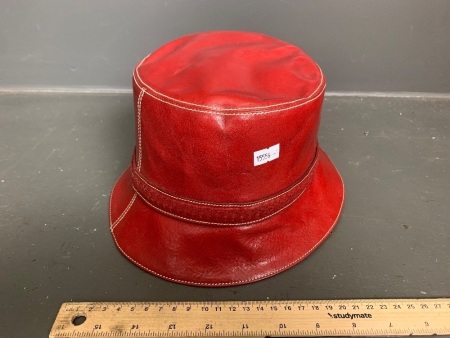 Brighton Red Leather Hat