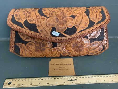 The Miss America Bag - Tooled Leather Handbag by Evans of California