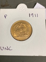 Gold Sovereign - Perth 1911 - 2