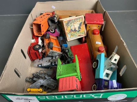 Assorted Lot of Tin and Wooden Toys - 1960s/70s