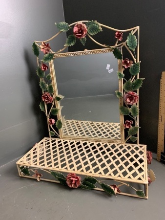 Decorative Wrought Iron Table Top Vanity