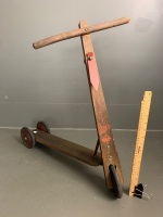 1940's - 1950's 'Stepke' Wooden Scooter - 3