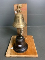 2 Brass Bells - 1 on Stand