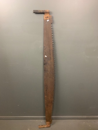 Vintage Crosscut Saw with Handles