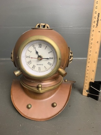 Copper Diving Mask Clock