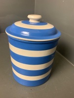 Extra Large Cornishware Lidded Pot - 2