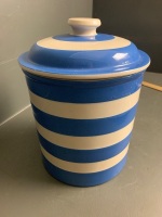 Extra Large Cornishware Lidded Pot - 3