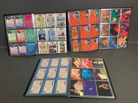 3 Card Collectors Albums - Animation Cards