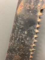 Antique Cross Cut Saw - Marked 23rd, May, 1908 - 2