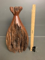 Sold Timber Vase made from Old Fence post - 2