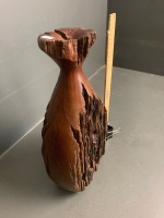 Sold Timber Vase made from Old Fence post - 3