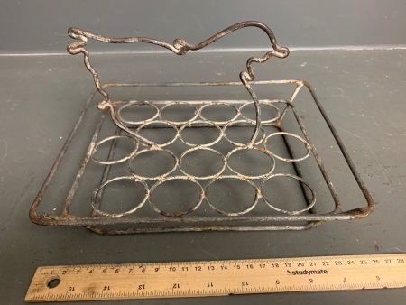 Antique French Wire Egg Basket