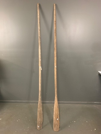 Pair of Rustic Vintage Oars